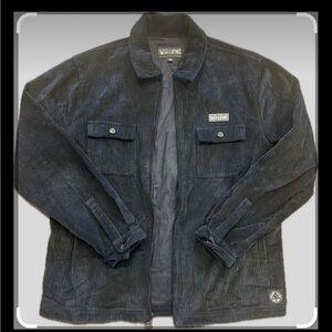 WELCOME Black Corduroy Jacket
